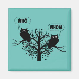 Wer Grammar Owls English Style Spaß Magnet