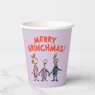 Wer hält Händchen Frohe Grinchmas Pappbecher