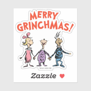 Wer Händchen hält Frohe Grinchmas Aufkleber
