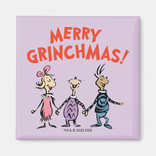 Wer Händchen hält, frohe Grinchmas Magnet