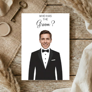 Wer hat das Groom Scratch Off Game Brautparty Dankeskarte