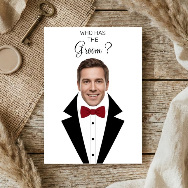 Wer hat das Groom Scratch Off Game Bridal Shower T Dankeskarte (Von Creator hochgeladen)