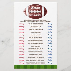 Wer hat es gesagt American Football Baby Shower Sp Flyer