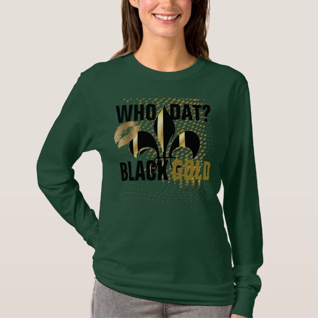 Wer hat gezählt?/Liebe/Kuss/Schwarze Goldherzen/Li T-Shirt (Vorderseite)