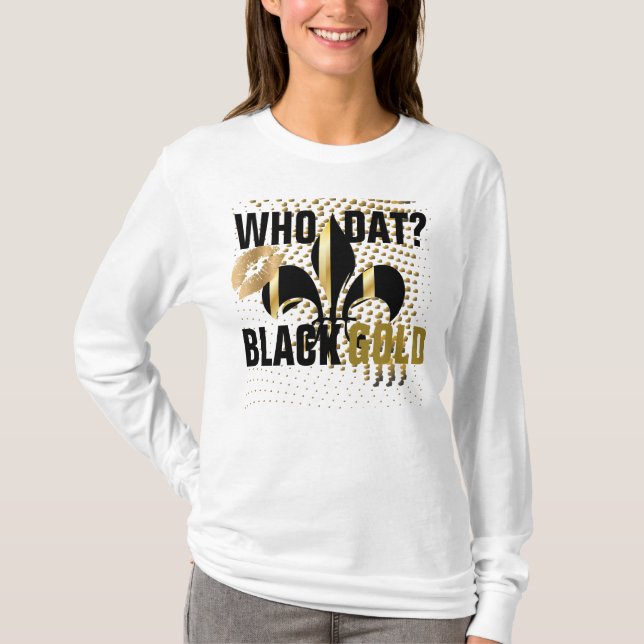 Wer hat gezählt?/Liebe/Kuss/Schwarze Goldherzen/Li T-Shirt (Vorderseite)