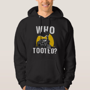 Wer hat lustig getutet Zugliebhaber Süßes Model Ei Hoodie