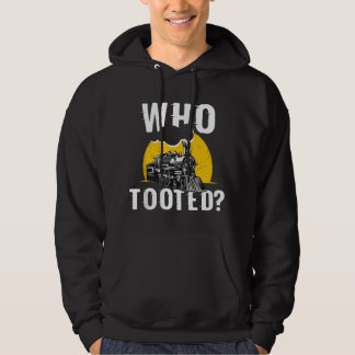 Wer hat lustig getutet Zugliebhaber Süßes Model Ei Hoodie