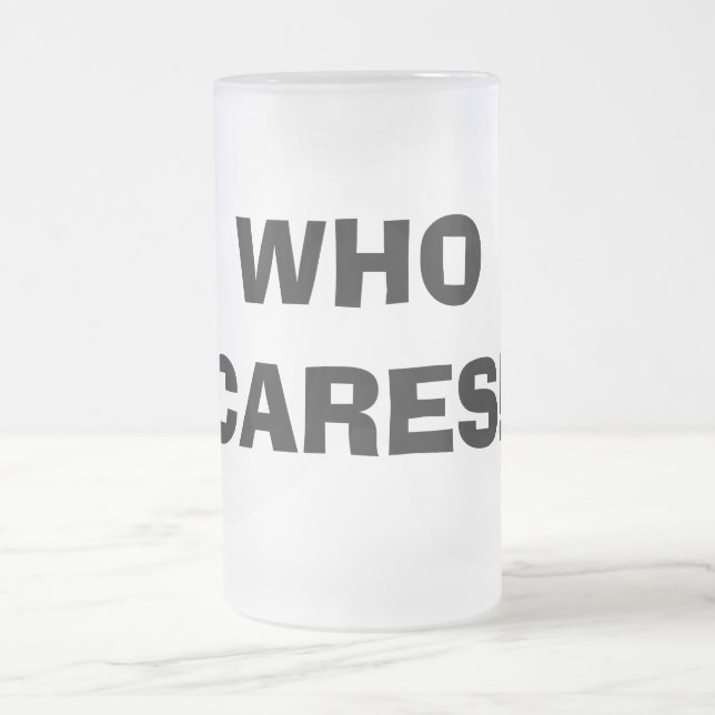 WER HÖRT! MATTGLAS BIERGLAS (Mittel)