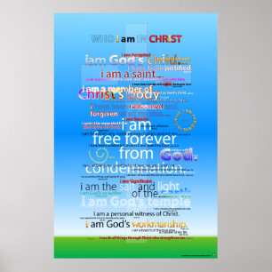 Wer ich bin in Christus? Poster