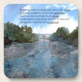 Wer ich heute bin Inspiration Getränkeuntersetzer