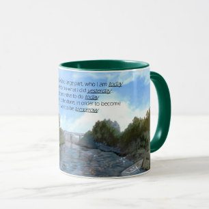 Wer ich heute bin Inspiration Tasse