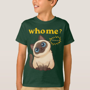 Wer, ich? Ich hatte Hunger – Lustiges süßes Katze T-Shirt