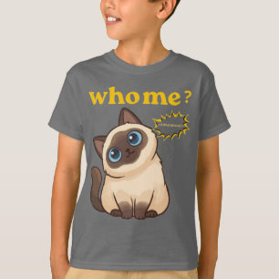 Wer, ich? Ich hatte Hunger – Lustiges süßes Katze T-Shirt