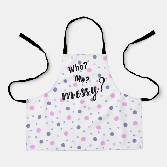 Wer? Ich? Junge? Polka Dot Children's Schürze (Vorderseite)