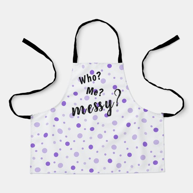 Wer? Ich? Junge? Polka Dot Children's Schürze (Vorderseite)