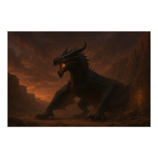 Wer in der Abenddämmerung wartet - Mythischer Drac Poster