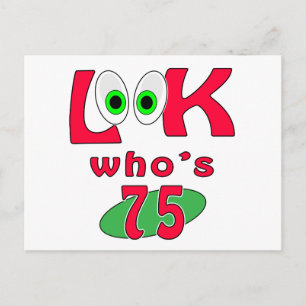 Wer ist 75 ? postkarte