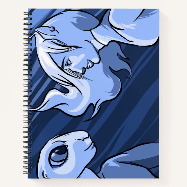 Wer ist bereit 8.5" x 11" Spiral Blank Notebook Notizbuch (Vorderseite)