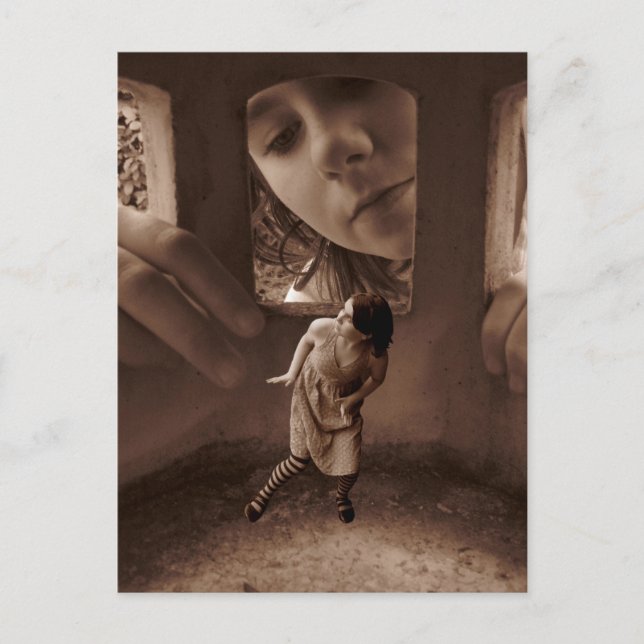 Wer ist da? postkarte (Vorderseite)