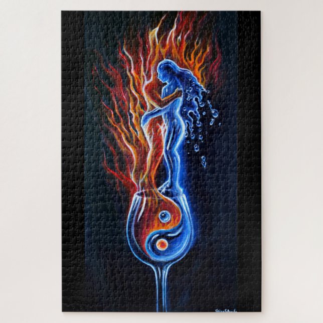 Wer ist das Feuer, wer ist das Wasser? (Vertikal)