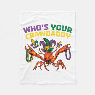 Wer ist dein Crawdaddy-Crebs-Narren-Perlen lustige Fleecedecke
