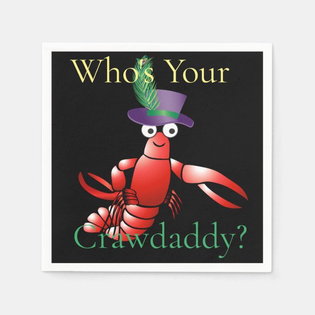 Wer ist dein Crawdaddy? Thunder_Cove Serviette (Vorderseite)