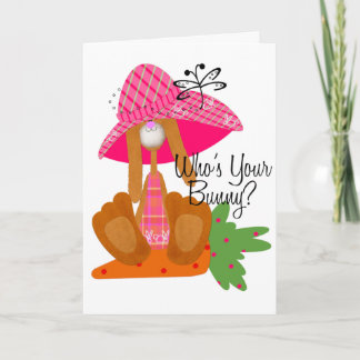 Wer ist dein Hase? Feiertagskarte