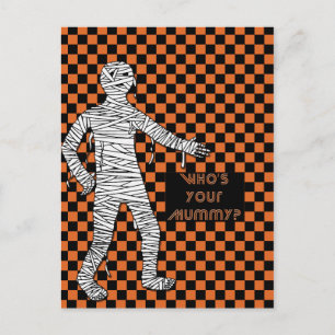 Wer ist dein Mama Halloween? Postkarte