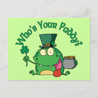 Wer ist dein Paddy Frog? Postkarte