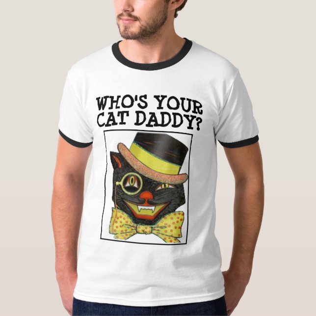 WER IST DEINE KATZKATZE? CAT-VATER-T - Shirt (Vorderseite)