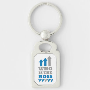 Wer ist der Chef? Schlüsselanhänger