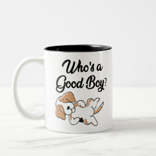 Wer ist ein guter Junge? Zweifarbige Tasse