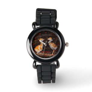 Wer ist größer? Sandhühnchen Armbanduhr