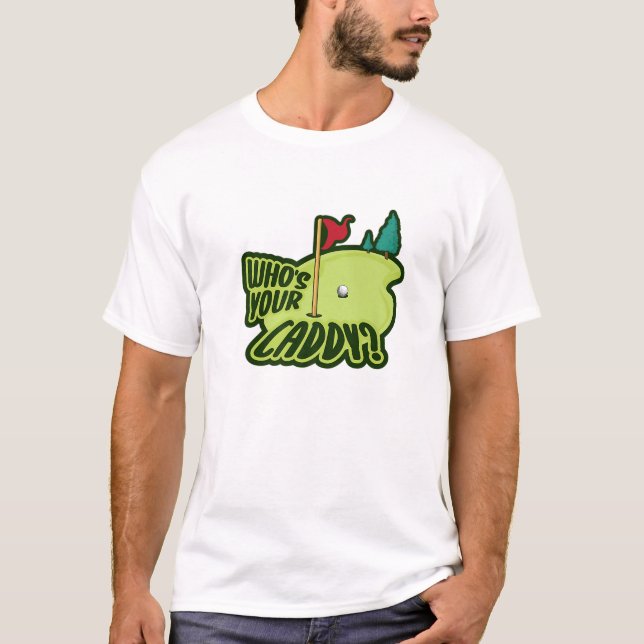 Wer ist Ihr Caddy Costume für einen Golfsport? T-Shirt (Vorderseite)