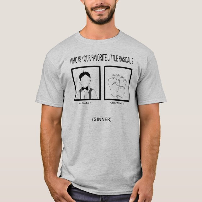 Wer ist Ihr kleiner Lieblingsgauner? T-Shirt (Vorderseite)