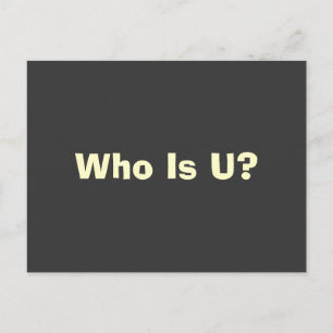 Wer ist Ihre Postkarte? Postkarte