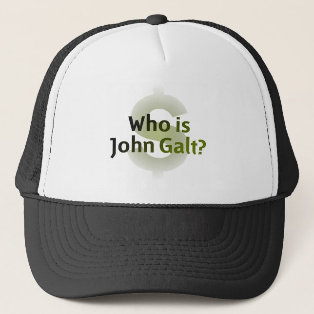 Wer ist John Galt? Geld-Symbol Truckerkappe (Vorderseite)