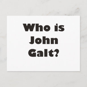 Wer ist John Galt? Postkarte