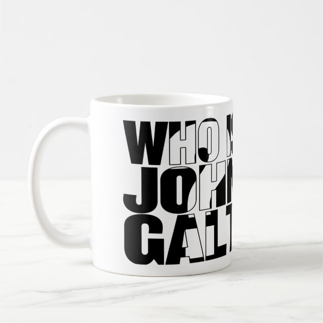 Wer ist John Galt? Tasse 15oz (Links)