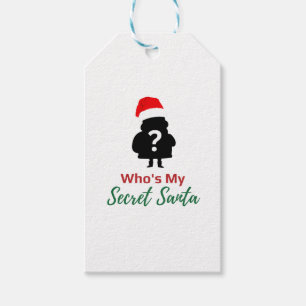 Wer ist mein geheimer Weihnachtsmann? Geschenkanhänger