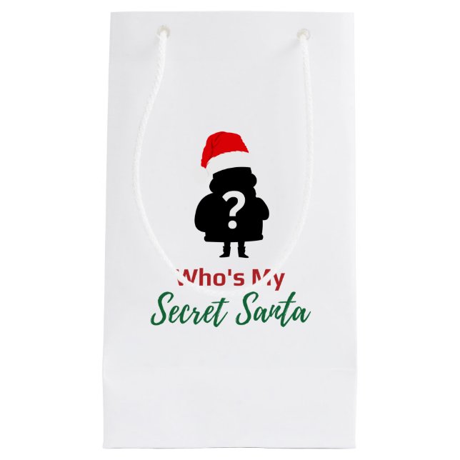 Wer ist mein geheimer Weihnachtsmann? Kleine Geschenktüte (Vorderseite)