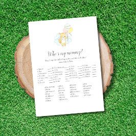 Wer ist meine Mama Baby Sprinkle Game Card?