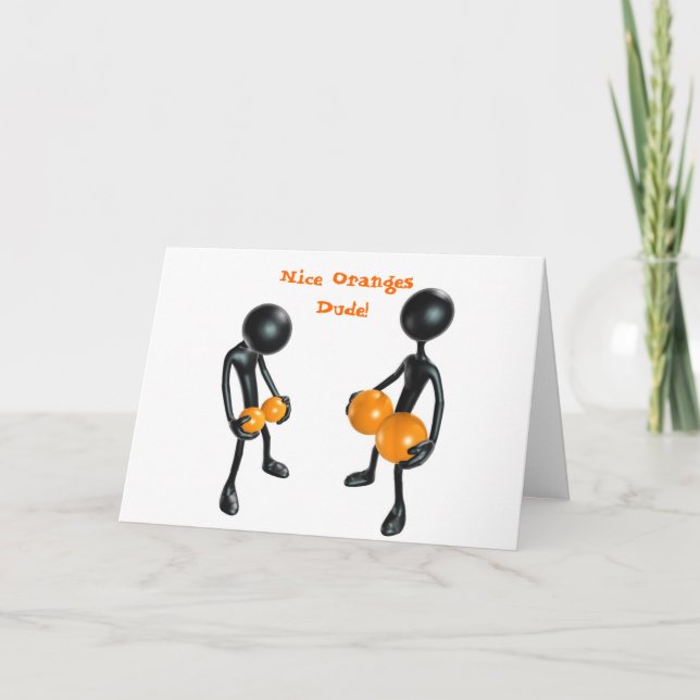 Wer jetzt mehr Balls hat - Funny Birthday Gruß Karte (Vorderseite)