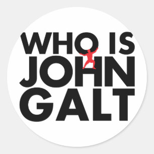 Wer John Galt ist Runder Aufkleber