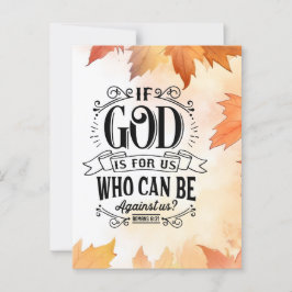 Wer kann gegen uns sein? postkarte