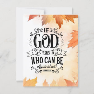 Wer kann gegen uns sein? postkarte