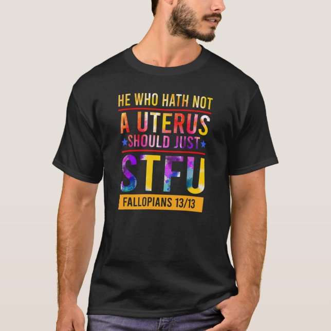 Wer keinen Uterus hat, sollte nur Fallopia halten T-Shirt (Vorderseite)