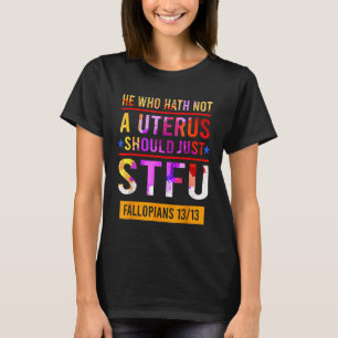 Wer keinen Uterus hat, sollte nur Fallopia halten T-Shirt