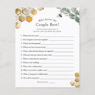 Wer kennt das "Couple Best Bee Brautparty Game"?