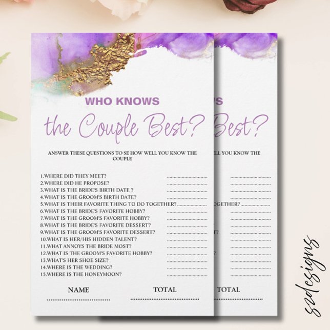 Wer kennt das Lila Bridal Game? (Von Creator hochgeladen)